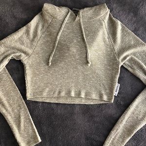 Gymshark Khaki Slounge Long Sleeve Top